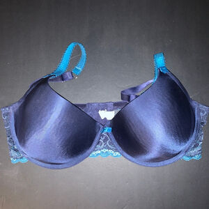 Women's WonderBra Bra Size 38DD Blue